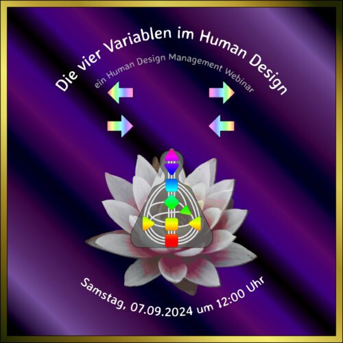 Webinar die vier Variablen im Human Design