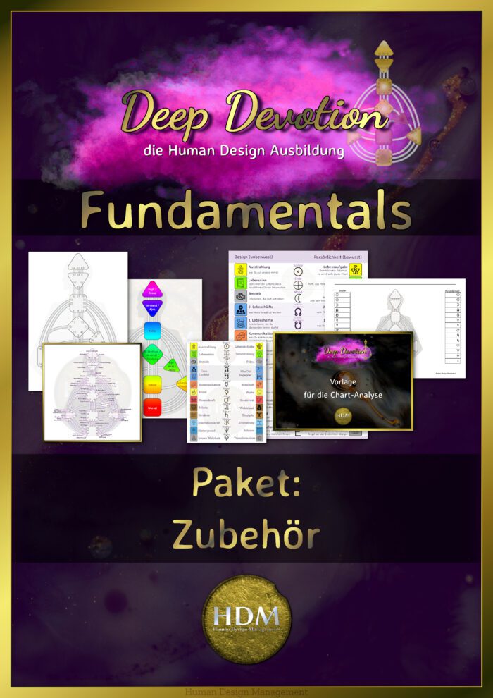 Human Design Ausbildung Deep Devotion Fundamentals Paket Zubehör