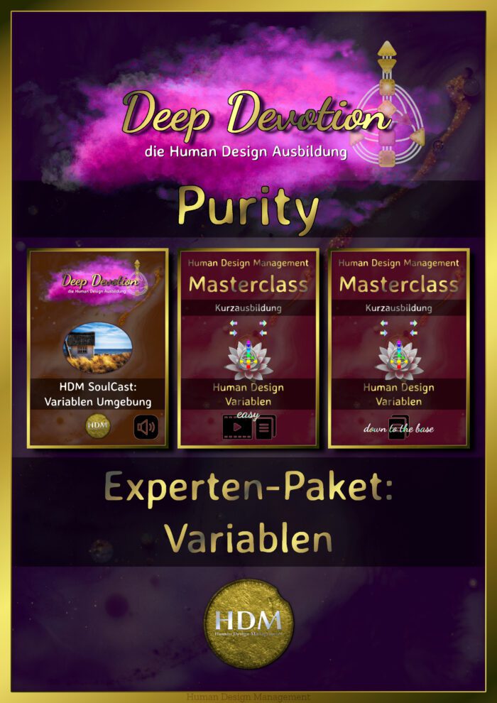 Human Design Ausbildung Deep Devotion Purity Paket Variablen