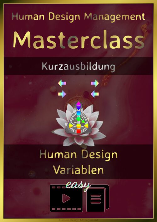 Human Design Masterclass Kurz-Ausbildung Variablen - easy