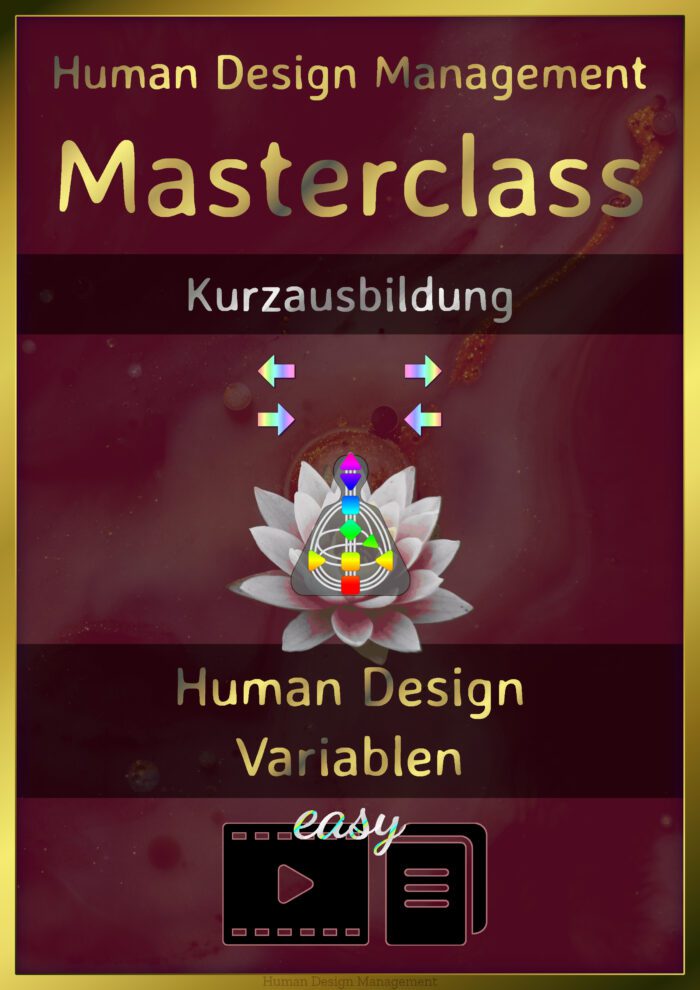 Human Design Masterclass Kurz-Ausbildung Variablen - easy