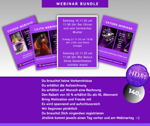 Webinar-Bundle Chiron Lilith Saturn